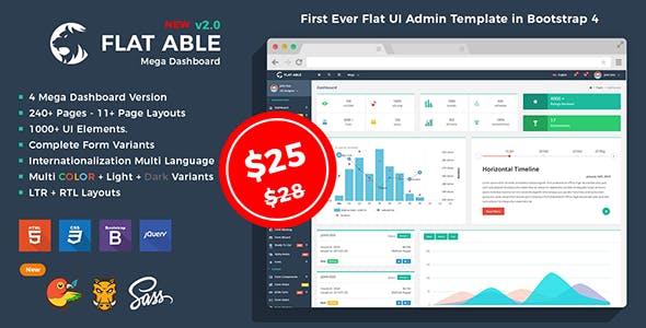 Flat Able bootstrap admin template