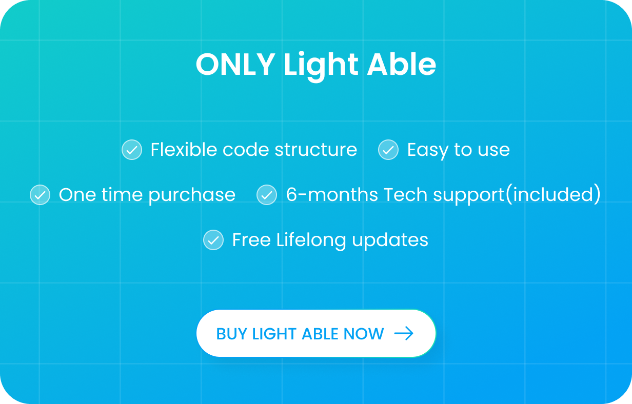 Light Able Admin & Dashboard Template - 13